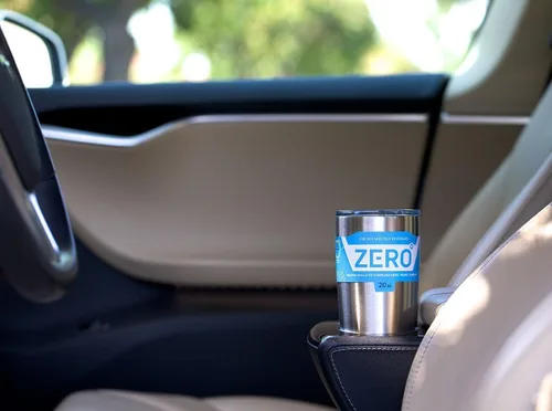 Vista 5 de Zero Degree vaso de viaje con aislante, sellado al vacío de acero inoxidable, Rojo