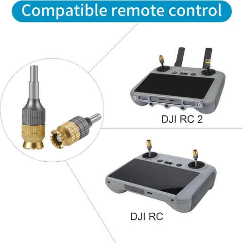 Vista 2 de Hanatora Joysticks de extensión para DJI RC, RC 2 (Flip, Neo, Air 3S/3, Mini 5/4/3 Pro, Mini 3, Mavic 3 Classic/Pro Drone Controller), accesorios
