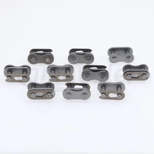 Vista 5 de 10 piezas 415H cadena Master Link accesorios de repuesto para bicicleta motorizada 49cc 50cc 60cc 66cc 80cc 100cc 2-Stroke motor (10 piezas).