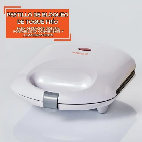 Vista 5 de IMUSA - Fabricante de arepas eléctrico de 2 ranuras, blanco