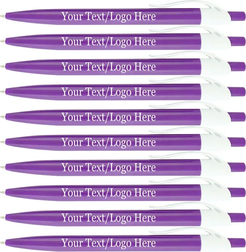 Vista 9 de SyPen Bolígrafos personalizados con tu logotipo o texto personalizado, paquete de 500 unidades a granel para negocios, fiestas y eventos, bolígrafos