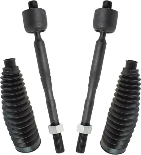 Vista 283 de TRQ Kit de dirección delantera con barra de acoplamiento de fuelle de piñón y cremallera compatible con Toyota Echo 2000-2005