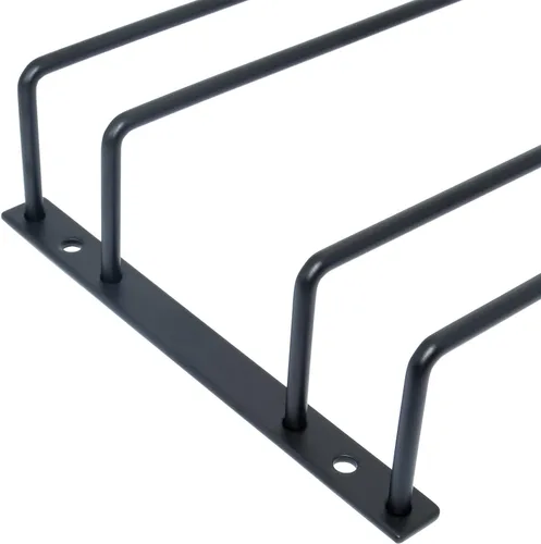 Vista 6 de Estante para copas de vino de 9.64 pulgadas para debajo del gabinete, soporte para copas de vino, soporte para almacenamiento de gafas, organizador