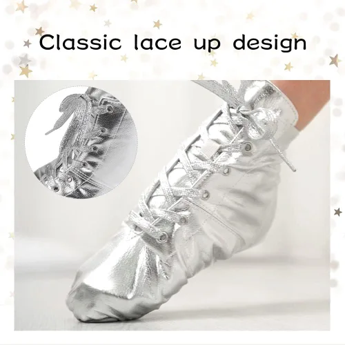 Vista 3 de HIPPOSEUS Women's Jazz Dance Boots Split Sole Dancing Ankle Dance Shoes for Men
