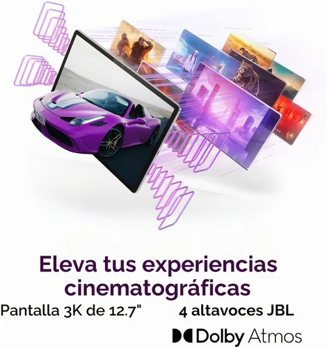 Vista 8 de Lenovo Idea Tab Pro with Google Gemini - Student Tablet - 12.7” 3K LCD Display - 8 GB Memory - 128 GB Storage - MediaTek Dimensity 8300 - Includes