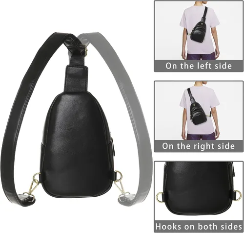 Vista 3 de INICAT Riñoneras para mujer, riñoneras de moda, bolsa pequeña con correa ajustable para viajes y deportes