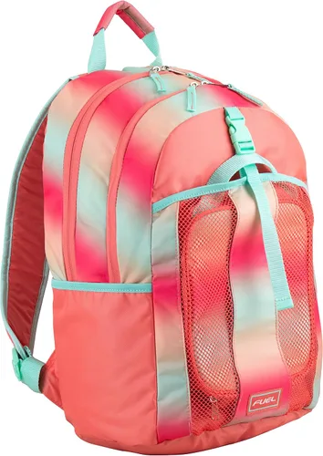 Vista 2 de FUEL Combo de mochila con lonchera 18 pulgadas, de lujo, dos compartimentos, resistente al agua, con bolsillos laterales para botella de agua
