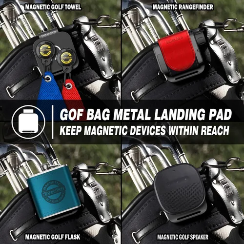 Vista 3 de Almohadillas de Aterrizaje de Metal para Bolsa de Golf para Toalla de Golf Magnética, Telémetro de Golf, Frasco de Golf, Altavoz de Golf - Acceso