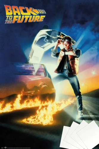 Vista 9 de Regreso al futuro - Póster de película (estilo regular) (Tamaño: 24 "x 36") (póster laminado)