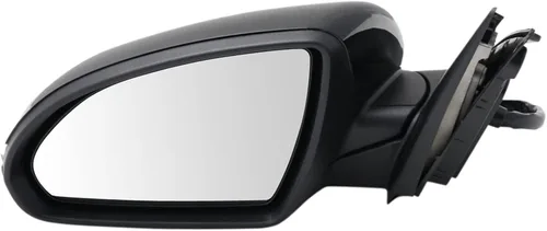 Vista 120 de TRQ Espejo plegable con calefacción eléctrica del lado del conductor con indicador de punto ciego pintura a juego negro liso compatible con Kia