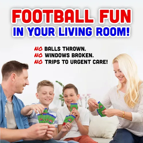 Vista 4 de Fourth Down Juego de cartas de fútbol para niños y familias Juego deportivo de ritmo rápido para niños de 8 a 12 años Regalo de cumpleaños