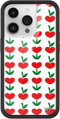 Vista 33 de Wildflower Carcasas – Compatible con iPhone 14 Pro Protector negro parachoques, certificado de prueba de caída de 6.5 pies, propiedad de mujeres