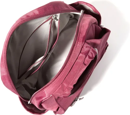 Vista 51 de Baggallini Mochila todo el día para mujer con pulsera de teléfono RFID, Negro, talla única