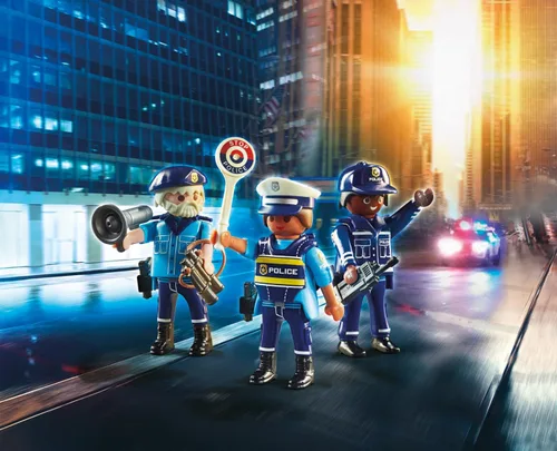 Vista 2 de Playmobil Conjunto de figuras policiales