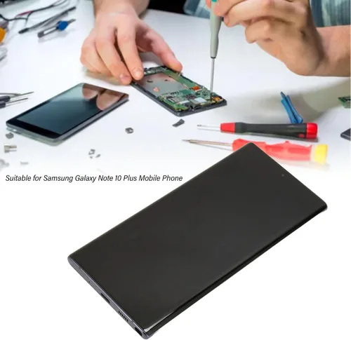 Vista 2 de Reemplazo de pantalla para Note 10 Plus, reemplazo de pantalla frontal con marco, conjunto de digitalizador de pantalla LED, herramientas