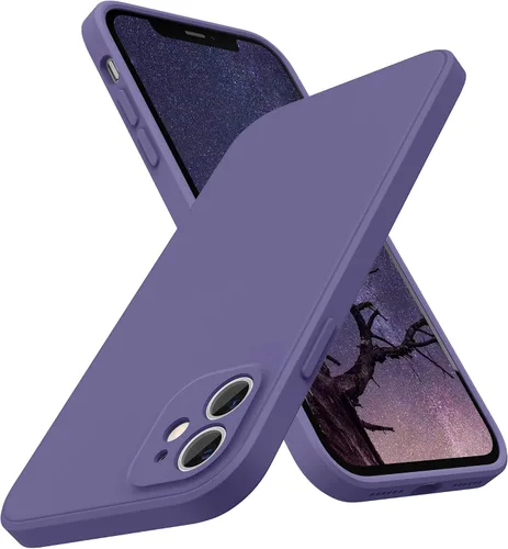 Vista 24 de SURPHY Diseño para Funda iPhone 11 con Protección de Cámara, Diseño Delgado de Borde Recto, Funda de Teléfono de Silicona Líquida para iPhone 11