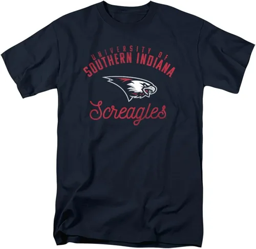 Vista 178 de Collegiate Distressed Mascot Unisex Adult T Shirt Collection 3 Universidad de Adelphi