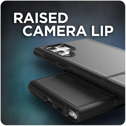 Vista 7 de ENCASED Funda protectora para Samsung Galaxy S22 Ultra - Cubierta de teléfono resistente (negro)