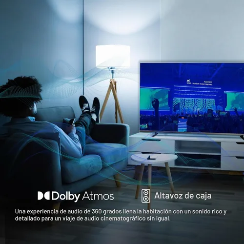 Vista 3 de FPD Smart TV de 75 pulgadas, 4K UHD LED Google TV, HDR 10, televisión MEMC