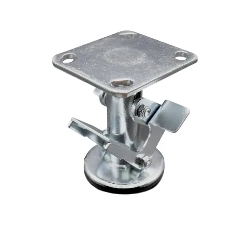 Vista 6 de Service Caster Cerradura de piso de doble pedal de 4 pulgadas con placa superior - Marca Service Caster