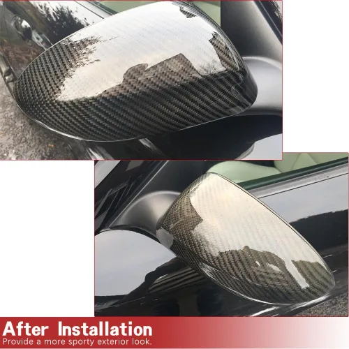 Vista 2 de Z4 Cubiertas de espejo retrovisor lateral de fibra de carbono para BMW Z4 E85 2002-2008 estilo adicional tapas de espejo retrovisor (02-08 Z4)