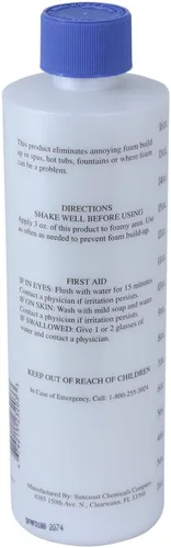 Vista 2 de SpaChoice Bañera de hidromasaje sin espuma de alta calidad de 1 pinta antiespuma, fabricada en Estados Unidos Quickly Eliminates Foam In Spas, Hot