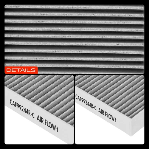 Vista 8 de A-Premium Filtro de aire de cabina de 2 piezas con carbón activado compatible con BMW 530i, 530i xDrive, X5, X6, X7, 530e, 540i, 540i xDrive, 740i