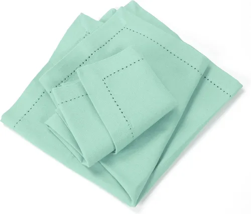 Vista 6 de Juego de 12 servilletas de tela de algodón con dobladillo de 18 x 18 pulgadas, decorativas, suaves, duraderas, lavables, reutilizables, perfectas