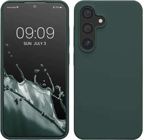 Vista 14 de kwmobile Funda compatible con Samsung Galaxy S9 - Funda de silicona TPU con acabado suave - Blue Reef
