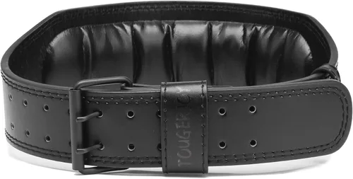 Vista 9 de Genuine Leather Weight Lifting Belt for Men Double Prong Power Belt Heavy Duty - Strong, Stabilizing Back Support for Deadlifts, Squats Powerlifting