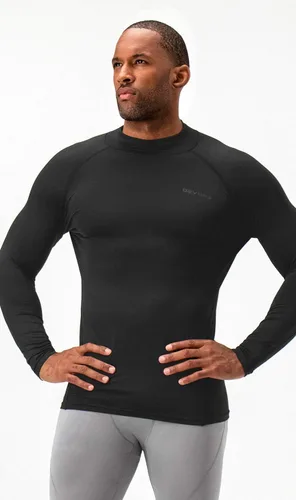 Vista 2 de DEVOPS 2 Pack Men's Thermal Turtle Mock Neck Shirts, Compression Long Sleeve Tops and Hoodies