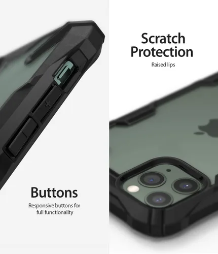Vista 5 de Ringke Fusion-X - Funda compatible con iPhone 11 Pro, diseño trasero a prueba de golpes, resistente, color negro