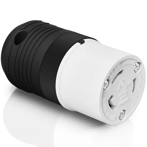 Vista 10 de AIDA NEMA L6-30P y NEMA L6-30R - Enchufe y conector de bloqueo, adaptador macho y hembra, generador de torsión, 30 amperios, 250 voltios, conexión a