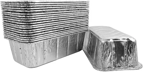 Vista 8 de Handi-Foil Molde de pan de aluminio de 2 libras con tapa de cúpula resistente (paquete de 100)