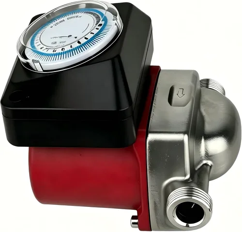 Vista 7 de Bomba de circulación/recirculación de agua caliente de 115 V con temporizador, bomba de circulación de 3 velocidades, máx. Q/H: 8.4 GPM/16.7 pies