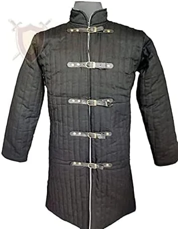Vista 5 de Gambeson Coat Thick Padded Full Sleeves Gambeson Coat Aketon Jacket Armor, Cotton Fabric Gambeson Jacket by ITS Medieval