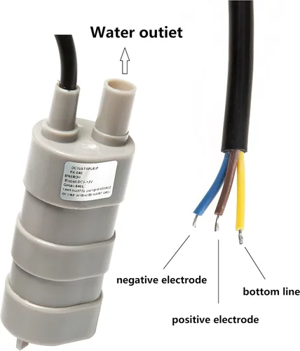 Vista 5 de elevación micro los 5M 600L/H de las bombas de agua sumergibles de 12v DC 1.2A alta