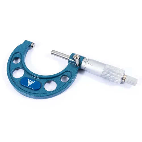 Vista 10 de PEC Tools Micrómetro exterior de 0-1", herramienta de medición de precisión de grado industrial, acero endurecido, micrómetro de alta precisión