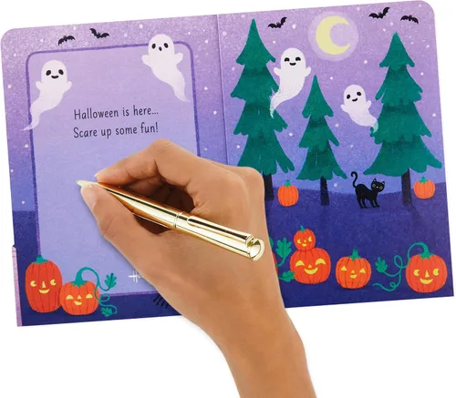 Vista 6 de Hallmark Paper Wonder - Tarjeta desplegable de Halloween con música y luces (fantasma)
