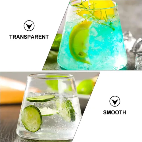 Vista 8 de Yardwe 2 tazas de agua prácticas transparentes para reuniones familiares, bares, restaurantes, tazas versátiles para cócteles de jugo, más