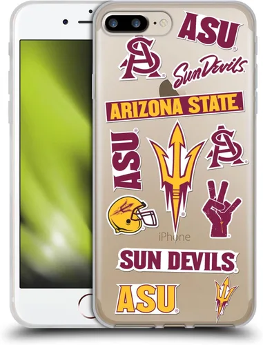 Vista 179 de Head Case Designs Funda de gel ASU Camou con licencia oficial de la Universidad Estatal de Arizona [protección de grado militar] compatible