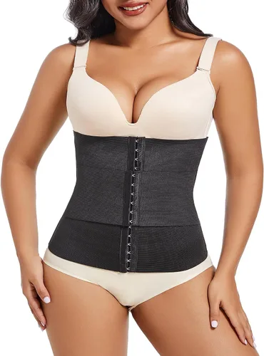 Vista 3 de VENDAU Entrenador de cintura para mujer, faja moldeadora de cintura para el vientre inferior, faja moldeadora de cintura, corsé de control