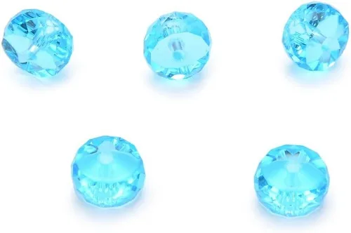 Vista 14 de 25 cuentas de cristal Heishi Rondelle redondas facetadas de Adabele austriaco de 0.315 pulgadas (0.315 in), color morado amatista compatibles