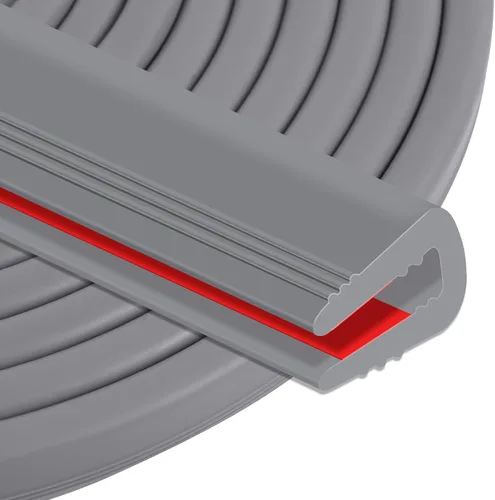 Vista 27 de ToLanbbt Moldura de Borde de Goma Canal en U – Protector de Borde de Chapa Metálica Autoadhesivo de 1/4", Tira de Sellado EPDM para Puertas