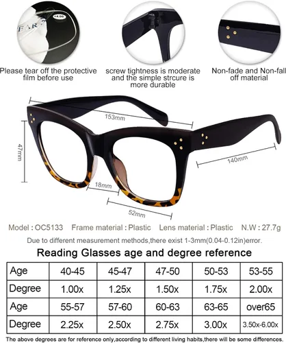 Vista 5 de OCCI CHIARI Gafas de filtro de luz azul para mujer, gafas de pantalla azul para computadora y moda (Demi, 0)