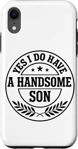 Vista 25 de Loving Parent Yes I Have A Handsome Son Emblem Case for iPhone 16