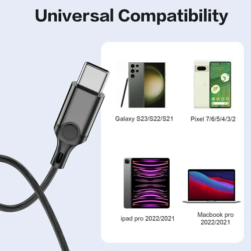 Vista 5 de Auriculares USB C para Samsung S25 S24 S23 Ultra FE S22 A16 A55 A54 Auriculares magnéticos intrauditivos tipo C con micrófono, control de volumen