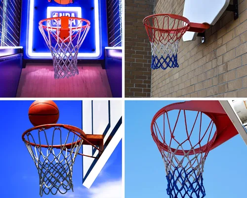 Vista 6 de SperoPro - Red de baloncesto profesional de 7.16 onzas, repuesto para exteriores para todo tipo de clima, anti látigo, red de baloncesto resistente