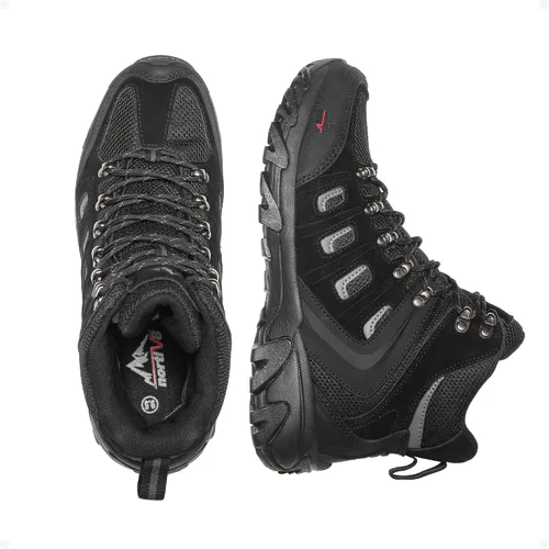 Vista 3 de NORTIV 8 Botas de senderismo impermeables para hombre, botas de senderismo de invierno para exteriores