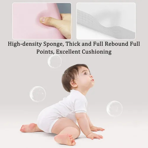 Vista 5 de WIGING Acolchado de pared 3D anticolisión para niños, paneles de pared autoadhesivos suaves, calcomanías de pared impermeables para dormitorio, sala